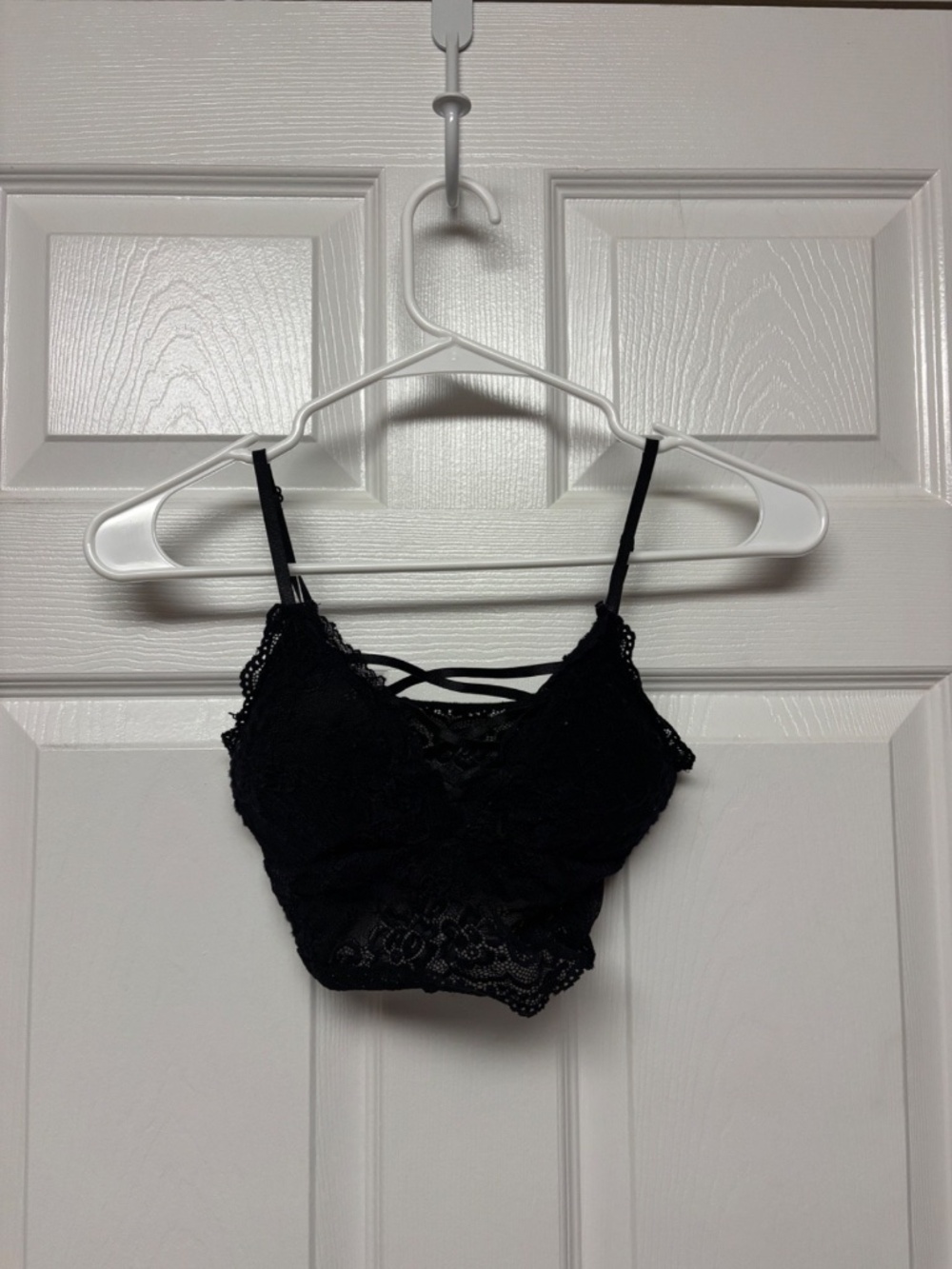 Black Lace - Cropped Tank Top - One Size Fits All